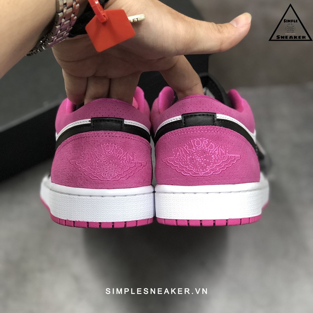 Giày Nike Jordan 1 FREESHIP Nike Air Jordan 1 Low Binz Active Fuchsia Chính Hãng - Giày Jordan 1 Binz Chuẩn Auth