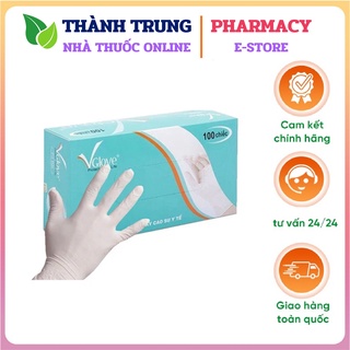 Găng tay cao su y tế vglove có bột size m sp086