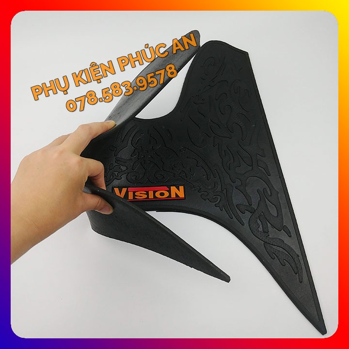 Thảm lót CAO SU trải sàn xe VISION gác để chân trước 2011 2012 2013 2014 2015 2016 2017 2018 2019 2020 2021 2022 2023