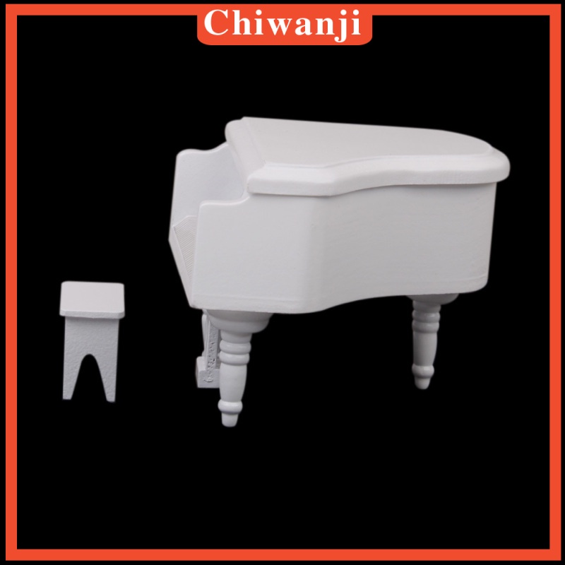 Nôi Em Bé Bằng Gỗ Màu Trắng Cỡ 1 / 12 Trang Trí Nhà Búp Bê
