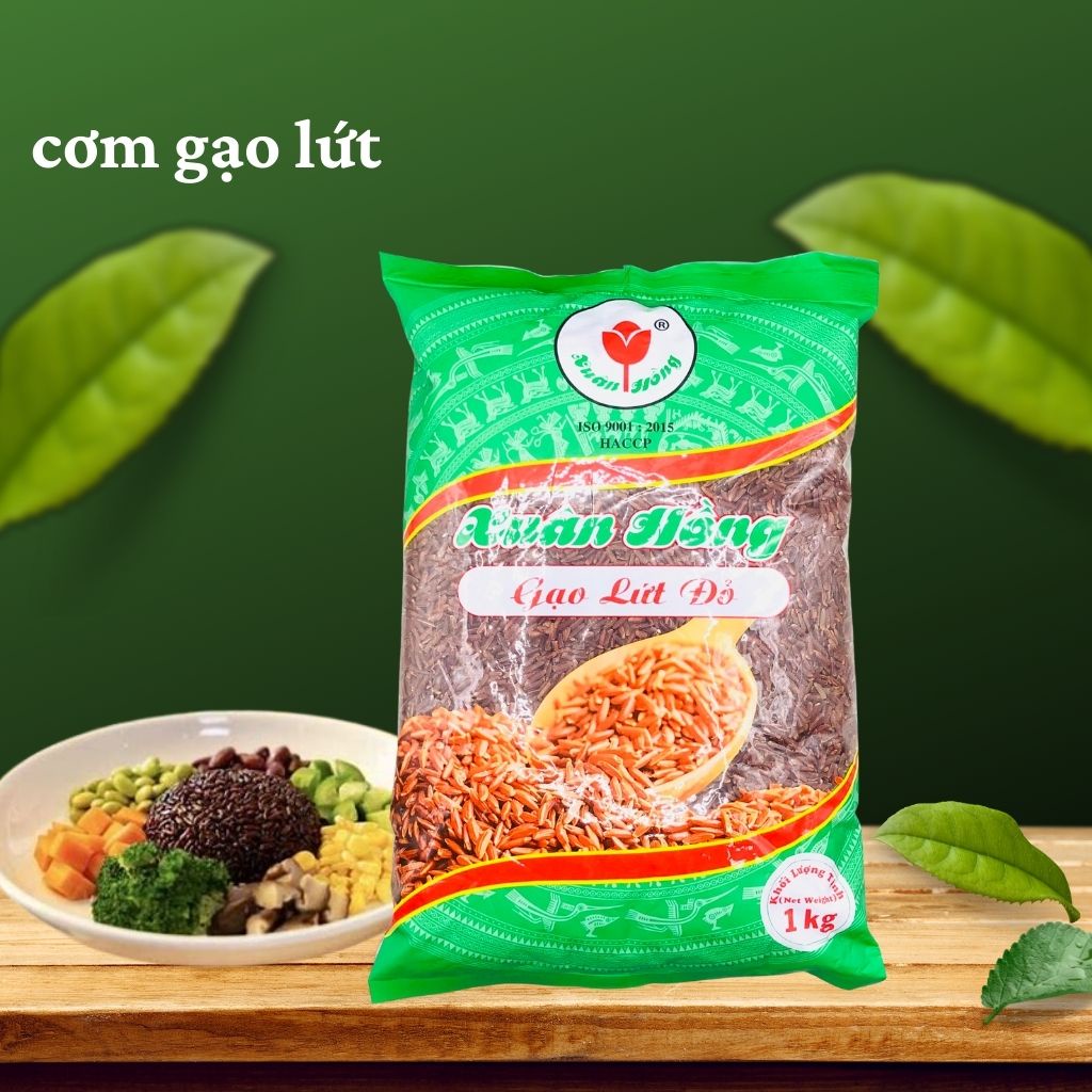 Gạo lứt gạo lứt dẻo đỏ gạo lức Xuân Hồng 1kg