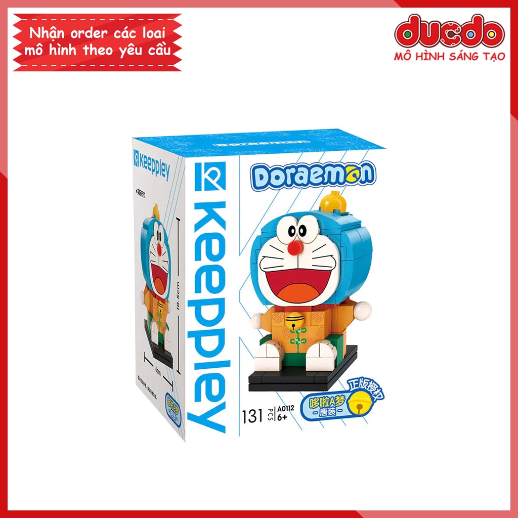 Keeppley A0110 - A0115 Lắp ghép Brickheadz Doraemon siêu đẹp - Đồ chơi Xếp hình Mô hình Doremon Brick headz