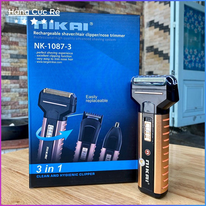 Tông đơ 3IN1 cao cấp NIKAI cắt tóc, cạo râu, tỉa lông 👱Freeship👱 Shop Hàng Cực Rẻ