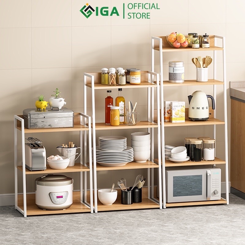 Kệ Đa Năng Hình Thang GM06 - Kệ Nhà Bếp Khung Kim Loại IGA