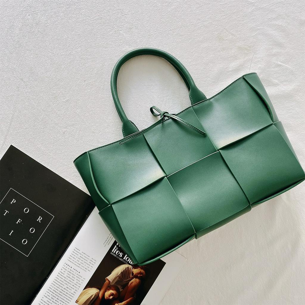 Túi xách tay da đan thanh lịch - CABBAGE