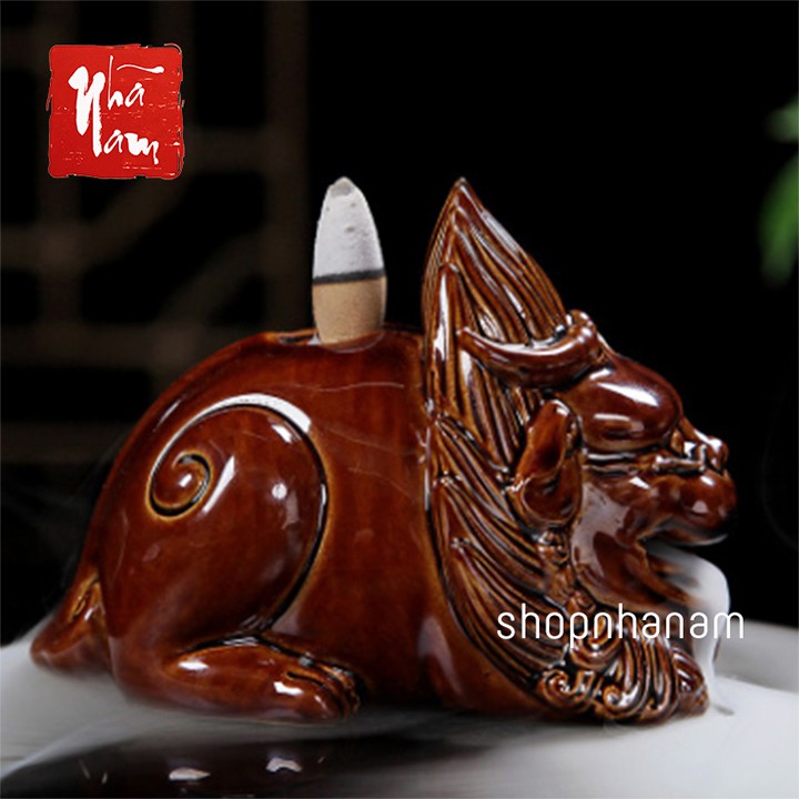 [Bán sỉ] Thác khói trầm hương để bàn tặng 1 nụ trầm thác tì hưu
