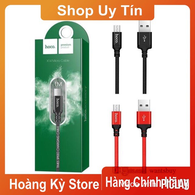 Cáp sạc an toàn chống giật hoco cho samsung oppo androi .. ( dây 2m ) chính hãng hoco