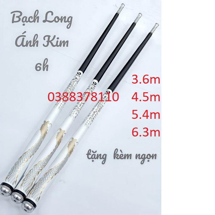 Cần Câu Tay Bạch Long Ánh Kim 6H Hàng Nội Địa Trung, Tặng Kèm Ngọn Phụ