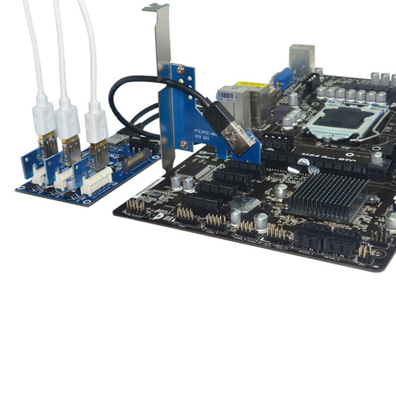 Card Chuyển Đổi Pci-E 1 Sang 3 Mở Rộng Pcie 1x Sang 16x 3-port Pcie | BigBuy360 - bigbuy360.vn