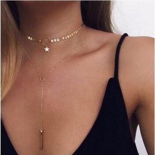 Dây chuyền, choker nữ đồng giá 65k, diện áo hở ngực thêm phần sexy