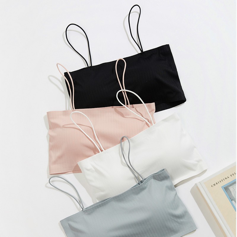 Áo Hai Dây Với Thiết Kế Trơn Màu Xinh Xắn Dành Cho Nữ