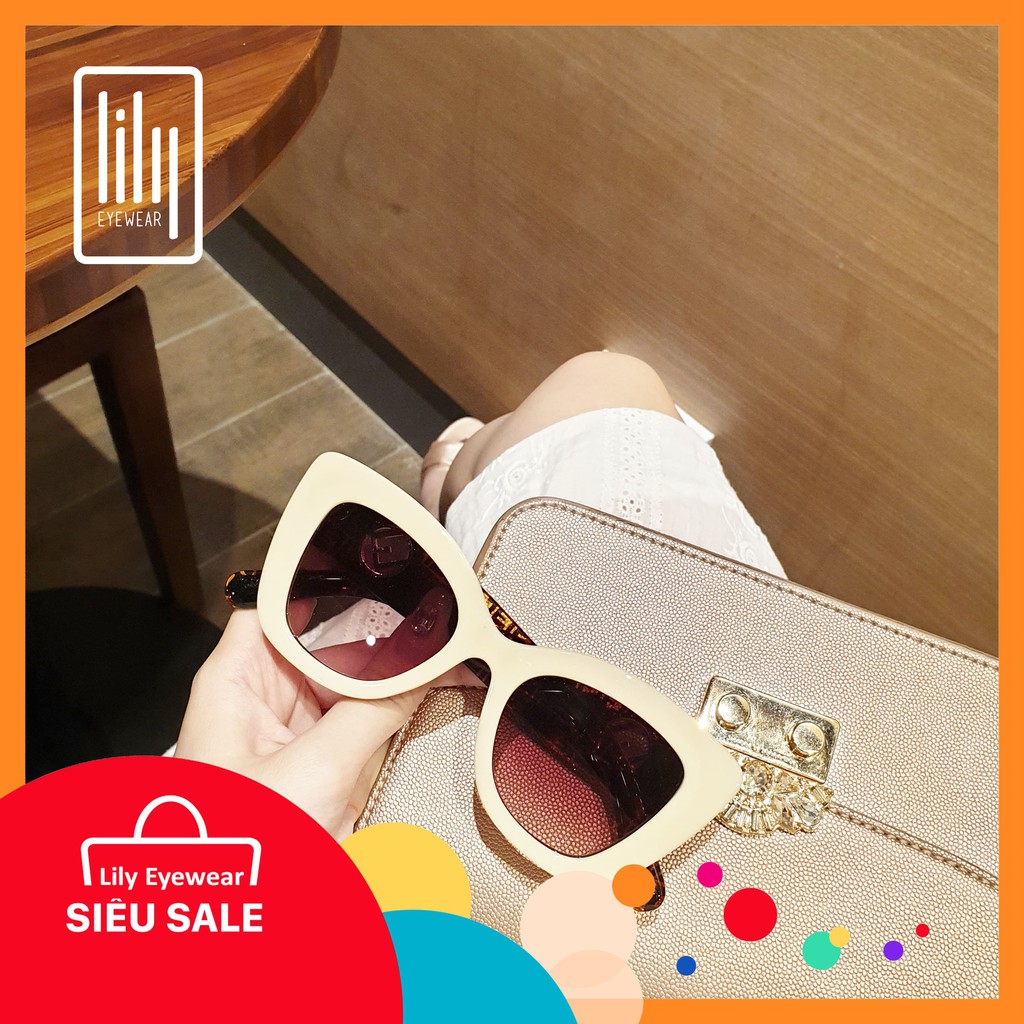 Kính Mát Nữ Mắt Mèo Thời trang Cao Cấp Fen0327 - Kính Râm Nữ Lilyeyewear