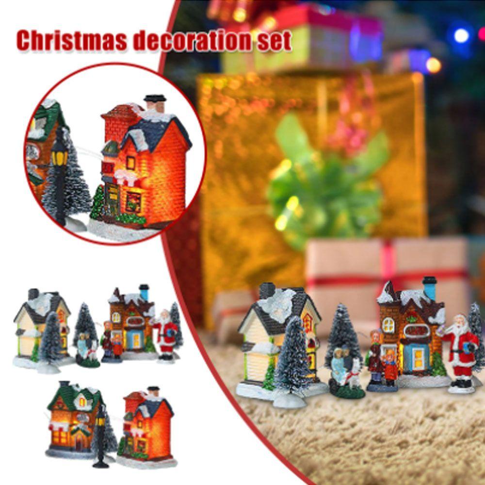 LANSEL Mô Hình Cây Thông Giáng Sinh Mini Bằng Nhựa Resin Trang Trí Nhà Cửa