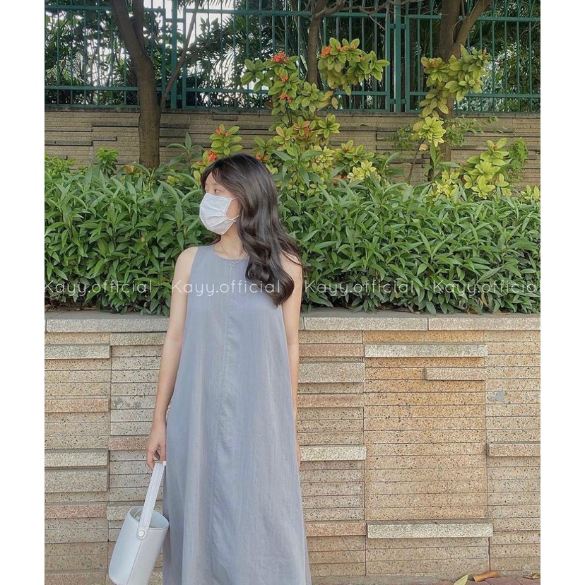Đầm Suông 2 Dây Dáng Dài Ella
