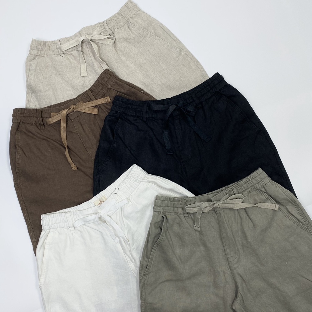 Quần dài Linen cực thoáng mát form regular fit dáng suông.