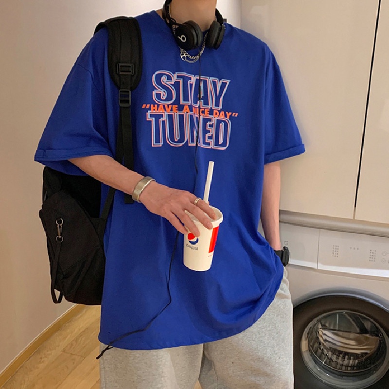 Áo Thun Nam Tay Ngắn In Chữ Size M-5XL Phong Cách Hip Hop