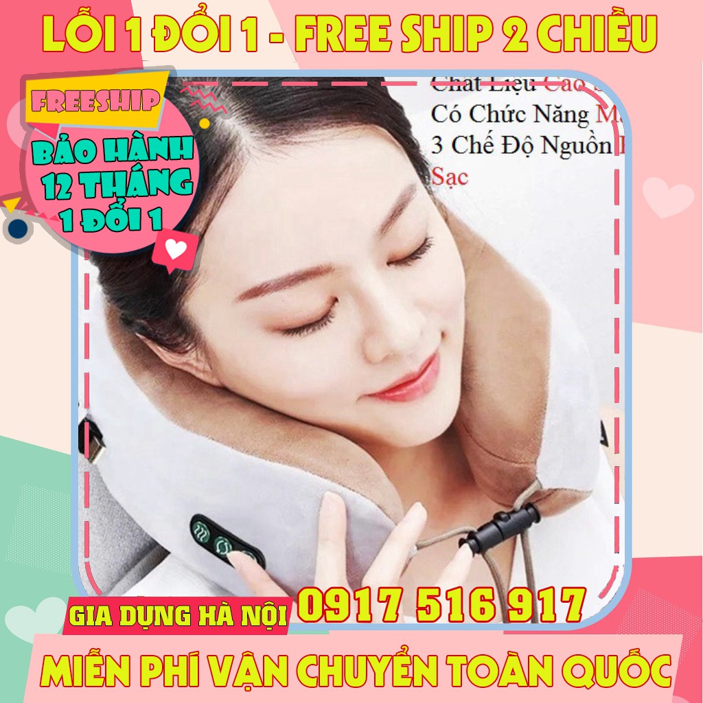 [Hàng Nội Địa] Máy Massage Cổ Tích Điện Hồng Ngoại Cao Cấp, Gối Massage Cổ Tích Điện Hồng Ngoại Cao Cấp