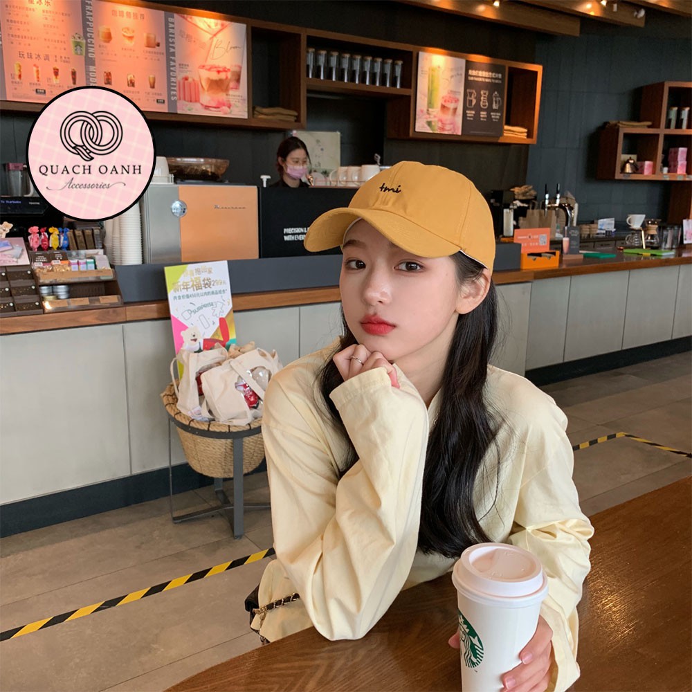 [Mã 155FASHIONSALE giảm 100% đơn 150K] Mũ lưỡi trai bóng chày thêu chữ TMI unisex – CAP12