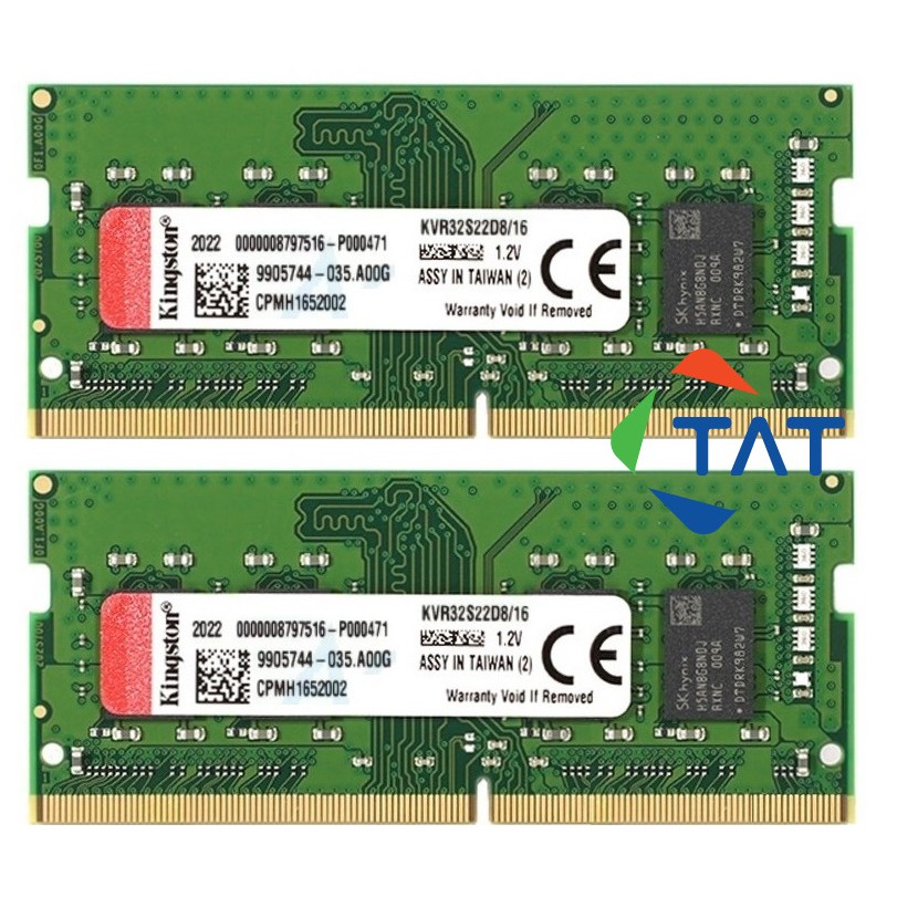 Ram Laptop Kingston 16GB DDR4 3200MHz KVR32S22D8/16 - Mới Bảo hành 36 tháng
