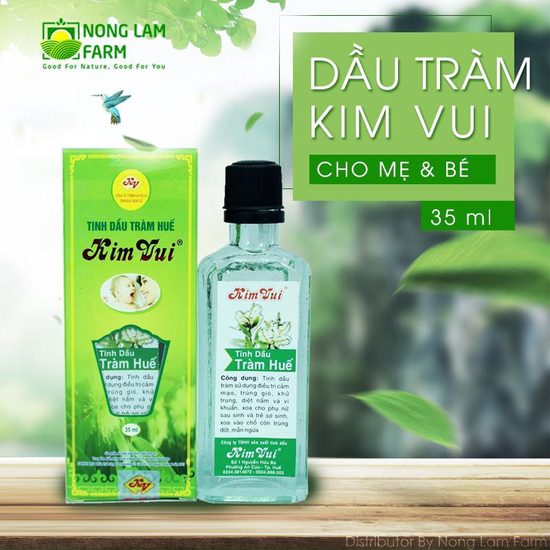 TINH DẦU TRÀM KIM VUI - HÀNG CHÍNH HÃNG SẢN XUẤT TẠI HUẾ - DUNG TÍCH 35ML, 80ML, 125ML - SẢN PHẨM THƯƠNG HIỆU NỔI TIẾNG.