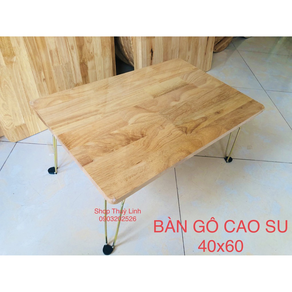 Bàn gấp sinh viên gỗ cao su siêu bền đẹp