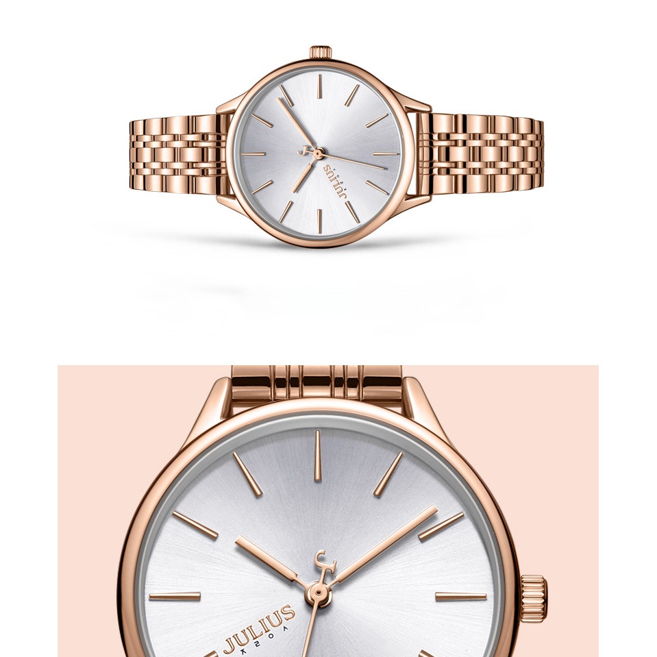 Đồng hồ nữ Julius JA-1298 dây thép | Julius Official