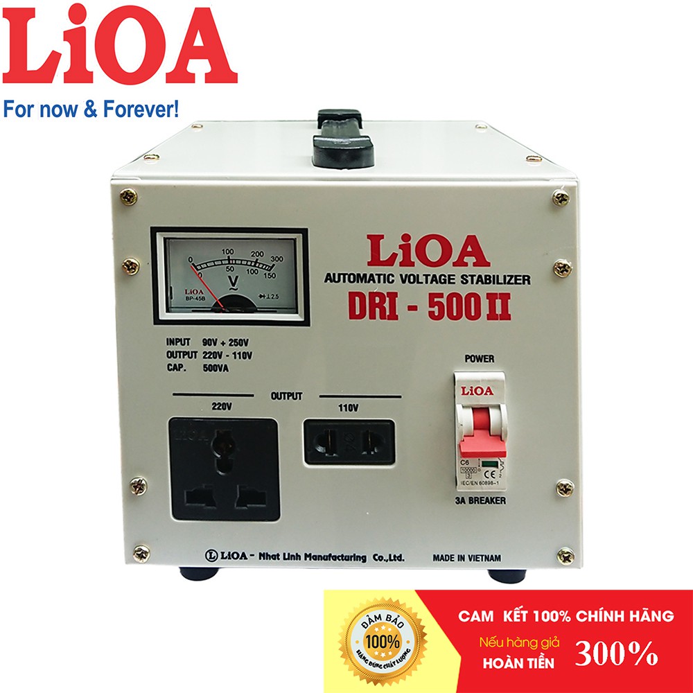 [FREESHIP] Ổn áp LiOA 500VA 500W 0,5KVA 0,5Kg SH-500II và DRI-500II mini công suất nhỏ nhất