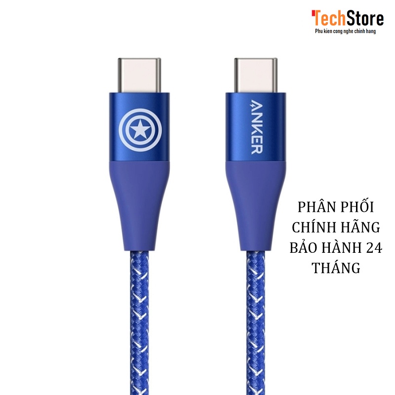 Cáp ANKER POWERLINE+ II USB-C TO USB-C DÀI 1.8m MARVEL EDITION - A9549
