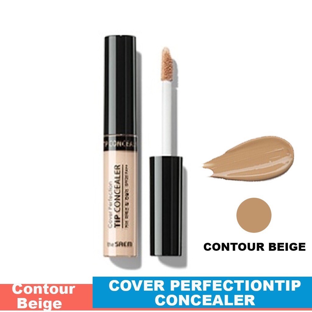 Kem che khuyết điểm The Saem Cover Perfection Tip Concealer Tone Contour Beige (6.5g) | BigBuy360 - bigbuy360.vn