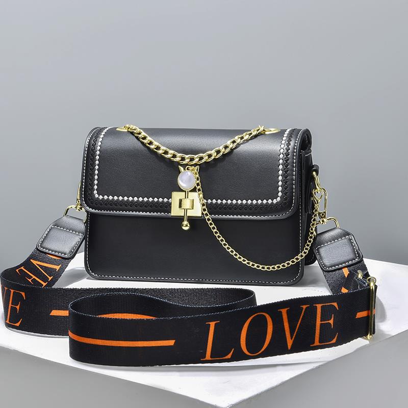 Túi Xách Đeo Vai Hình Vuông Cỡ Nhỏ Màu Sắc Tương Phản Phong Cách Hàn Quốc Cho Nữ