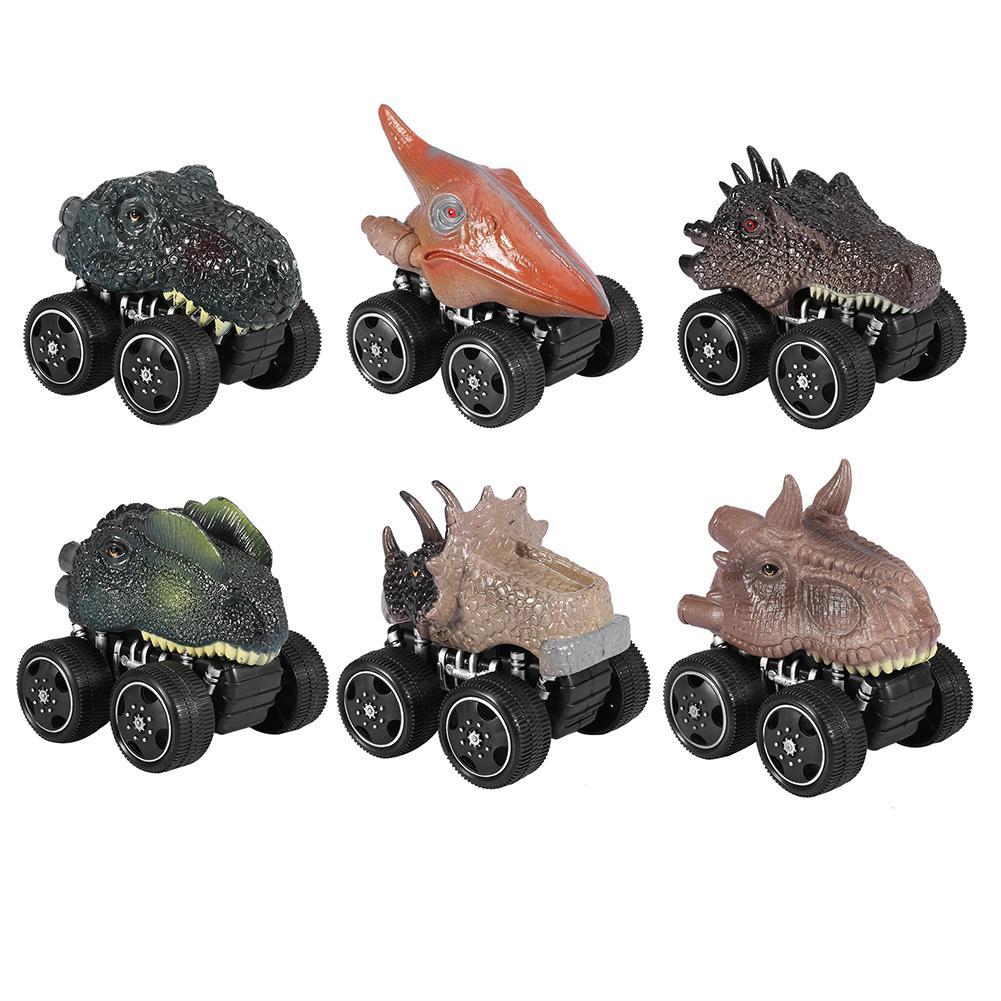 Mini Dinosaur Model Pull-back Car Toys Gift for Kids Gift