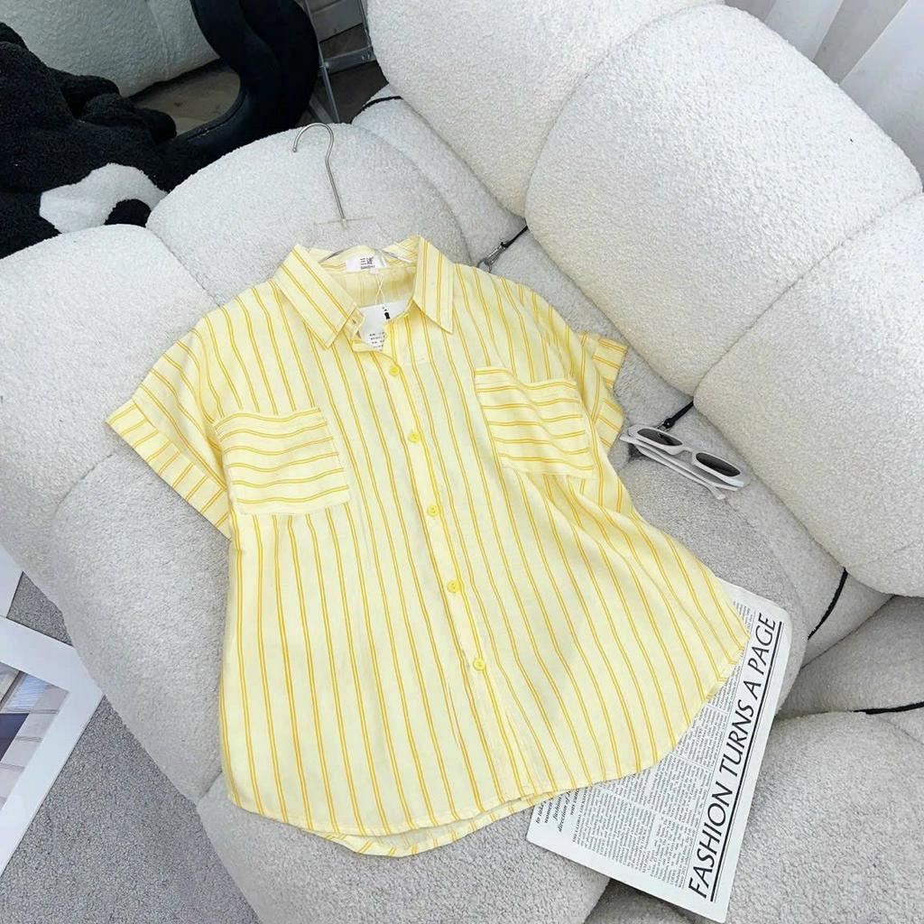 Áo sơ mi kẻ cộc tay Mã 17531