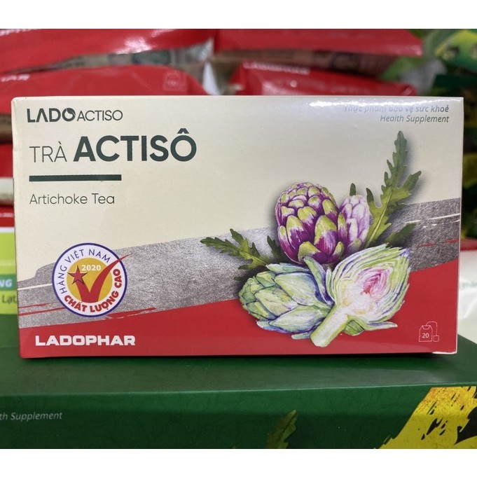 Trà Actisô Ladophar (Ngọt Tự Nhiên) - Hộp 20 Túi Lọc