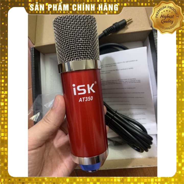 [Mã ELHACE giảm 4% đơn 300K] Combo mic thu âm AT350 sound card h9 dây live stream MA2 chân màng