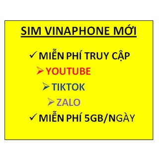 Sim Vinaphone miễn phí 3gb/ngày