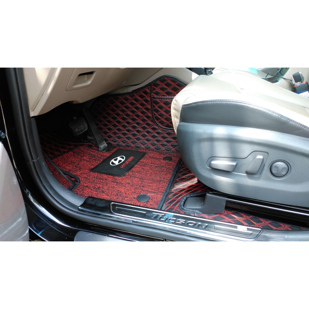 Thảm lót sàn ô tô 5D 6D Hyundai Tucson 2015-2021 bảo vệ sàn xe, không mùi, không thấm nước