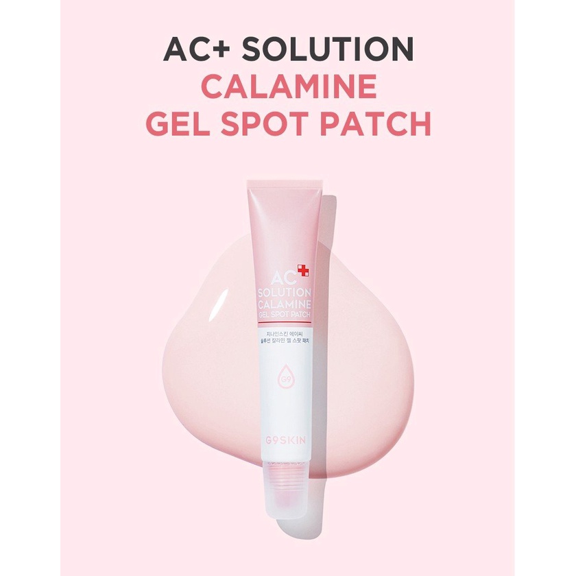 KEM GIẢM MỤN, GIÚP GIẢM SƯNG, LÀM DỊU NỐT MỤN HIỆU QUẢ G9SKIN AC SOLUTION CALAMINE GEL SPOT PATCH 20G CHÍNH HÃNG - 9876