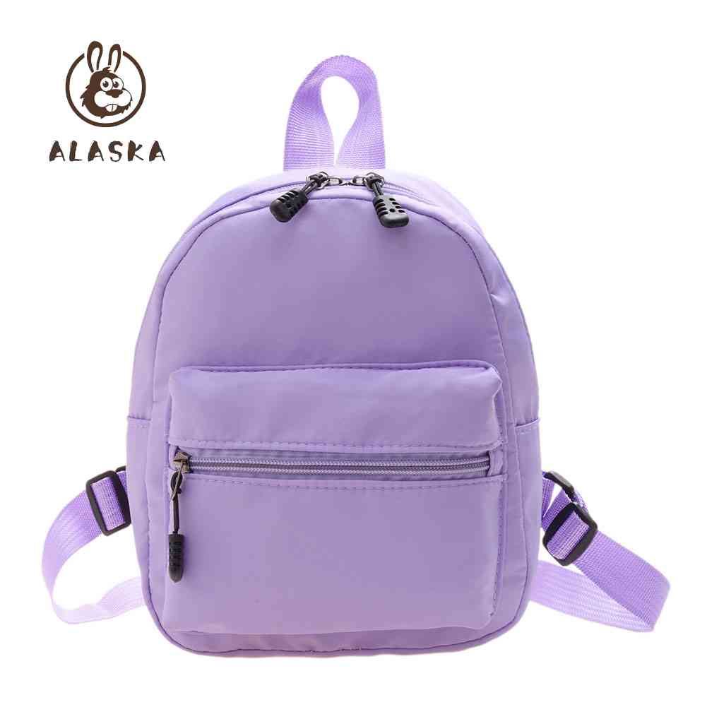 [NEWS] Balo Đi Học Mini Vải Nylon Màu Trơn Phong Cách Preppy Thời Trang Cho Nữ