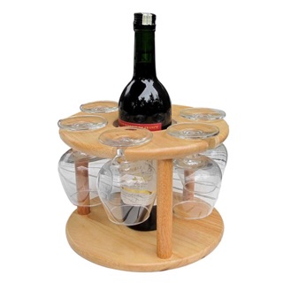 Kệ ly và chai rượu gỗ đức thành - 27041