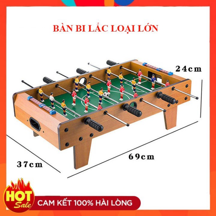 [SIZE LỚN 69cmx38cm] Bàn Bóng Đá BI LẮC 6 Tay Cầm, Rèn Luyện Phản Xạ