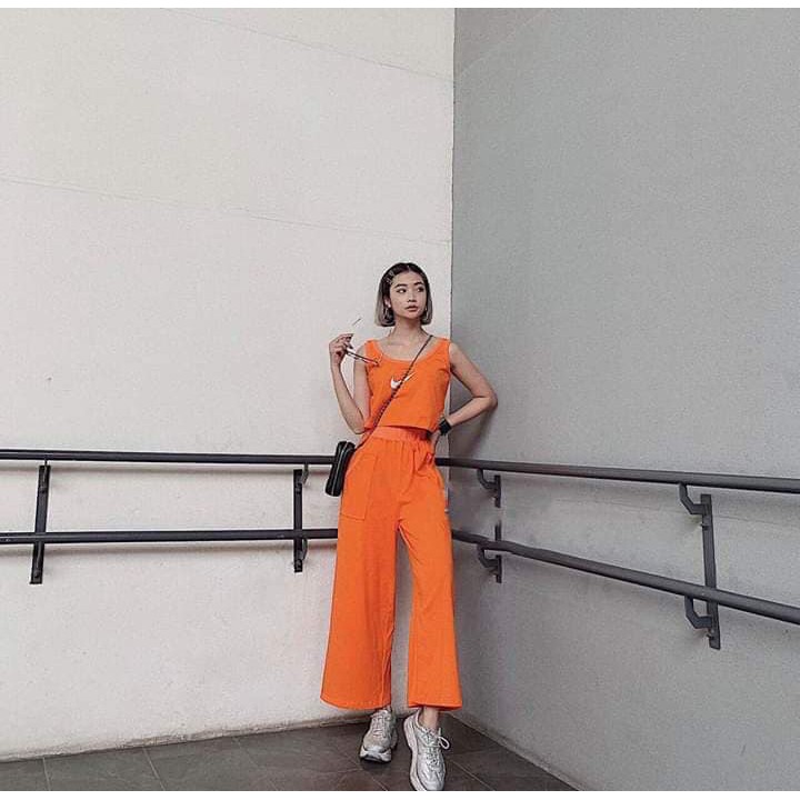 Set quần ống rộng + Áo sn Njke