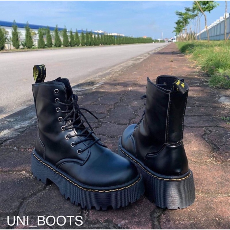 Sẵn Giày boots , giày bốt cao cổ đế cao dr marten - SIG BOOTS