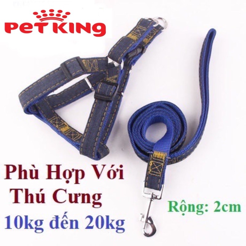Dây Dắt Kèm Vòng Cổ Dạng Yếm Cho Thú Cưng