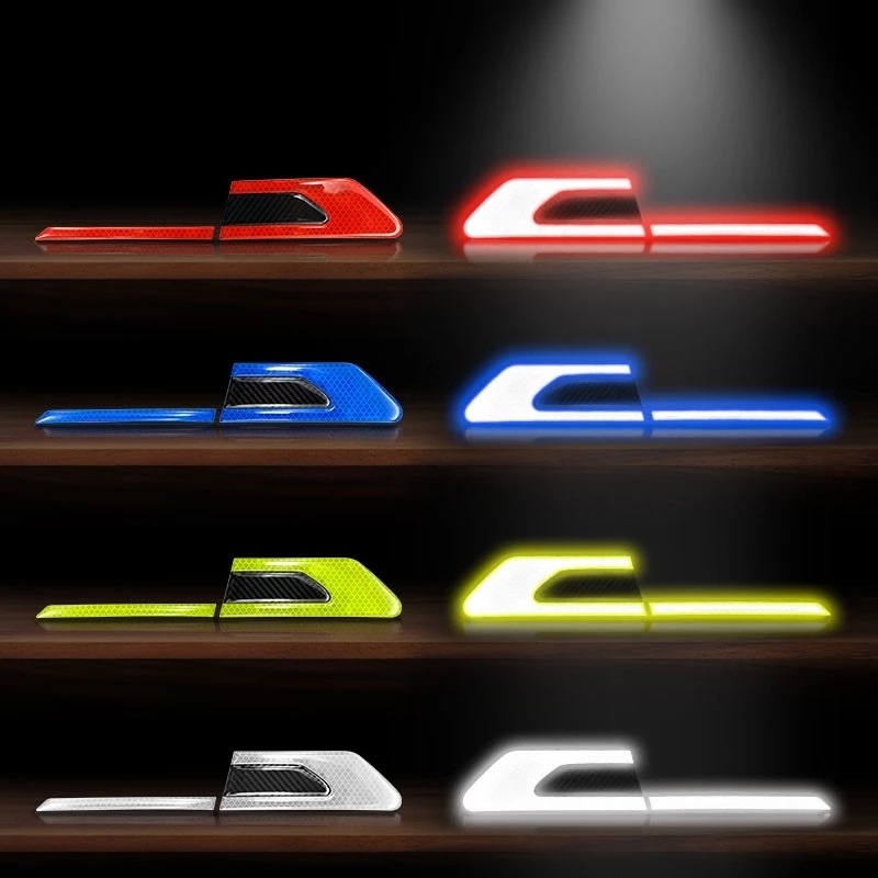 Set 2 miếng dán phản quang cảnh báo cho cửa xe hơi