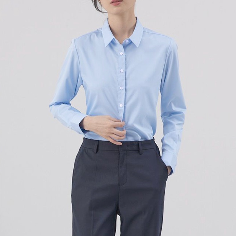 Áo Sơ Mi Tay Dài Vintage Chất Liệu Cổ Trụ Mềm Mại, Nhẹ, Thoáng Khí, Có 2 Màu, Ship Từ Hà Nội
