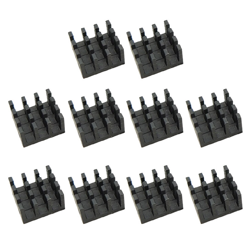 Set 10 Bộ Tản Nhiệt Bằng Nhôm 14X14X8Mm Chuyên Dụng Cho Máy Tính