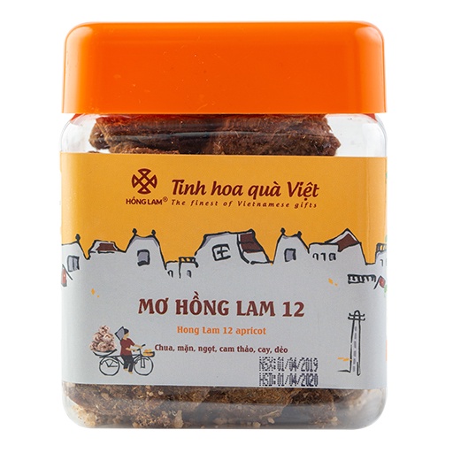 Ô mai  Mơ Hồng Lam 12 - Vị chua cay mặn ngọt Cam Thảo - Hộp