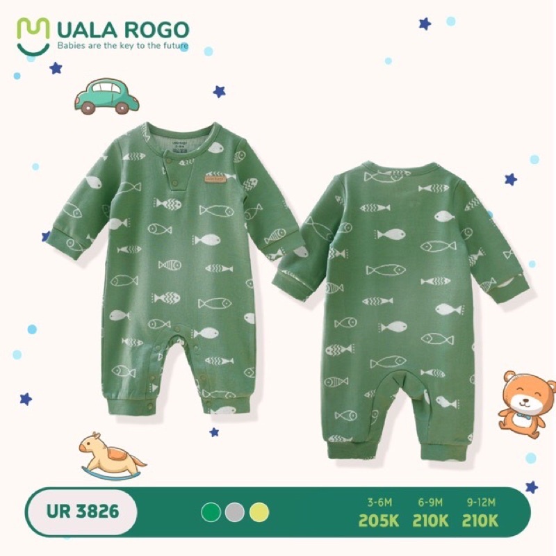 Body nỉ cúc giữa uala rogo ur3826