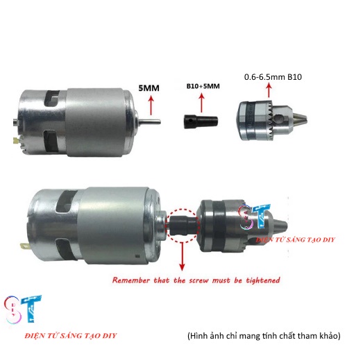 ĐẦU KẸP MŨI KHOAN 3 CHẤU B10 0.6-6.5MM
