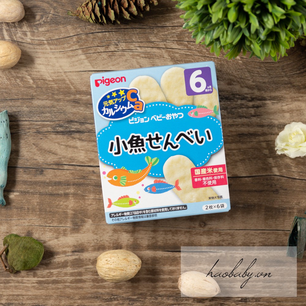 [DATE MỚI] Bánh Gạo Pigeon Nhật Bản Cho Bé từ 6-9 tháng Ăn Dặm, Dạng Que Nhiều Vị
